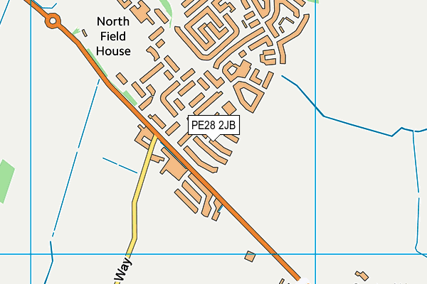 PE28 2JB map - OS VectorMap District (Ordnance Survey) PE28 2JB map - OS VectorMap District (Ordnance Survey)