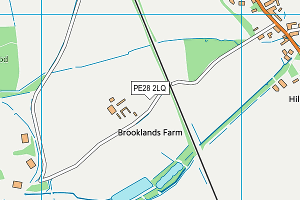 PE28 2LQ map - OS VectorMap District (Ordnance Survey) PE28 2LQ map - OS VectorMap District (Ordnance Survey)