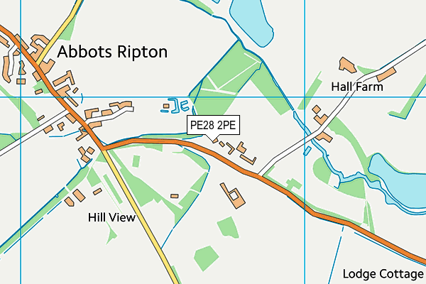 PE28 2PE map - OS VectorMap District (Ordnance Survey) PE28 2PE map - OS VectorMap District (Ordnance Survey)