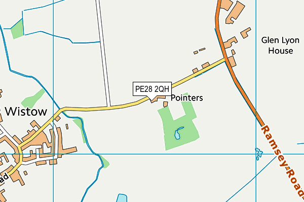 PE28 2QH map - OS VectorMap District (Ordnance Survey) PE28 2QH map - OS VectorMap District (Ordnance Survey)