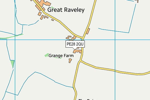 PE28 2QU map - OS VectorMap District (Ordnance Survey) PE28 2QU map - OS VectorMap District (Ordnance Survey)