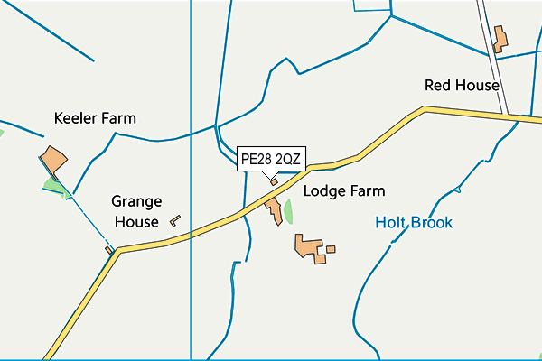PE28 2QZ map - OS VectorMap District (Ordnance Survey) PE28 2QZ map - OS VectorMap District (Ordnance Survey)