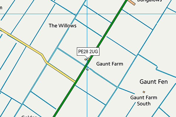 PE28 2UG map - OS VectorMap District (Ordnance Survey) PE28 2UG map - OS VectorMap District (Ordnance Survey)