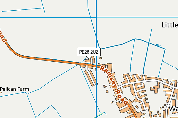 PE28 2UZ map - OS VectorMap District (Ordnance Survey) PE28 2UZ map - OS VectorMap District (Ordnance Survey)