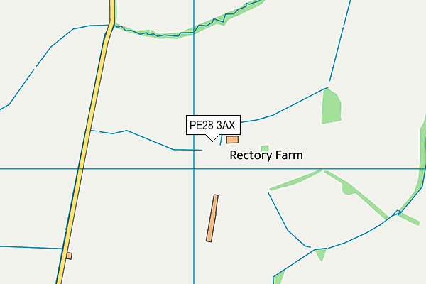 PE28 3AX map - OS VectorMap District (Ordnance Survey) PE28 3AX map - OS VectorMap District (Ordnance Survey)