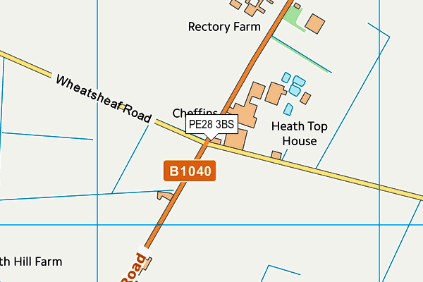 PE28 3BS map - OS VectorMap District (Ordnance Survey) PE28 3BS map - OS VectorMap District (Ordnance Survey)