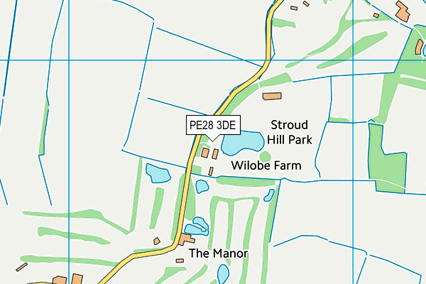 PE28 3DE map - OS VectorMap District (Ordnance Survey) PE28 3DE map - OS VectorMap District (Ordnance Survey)
