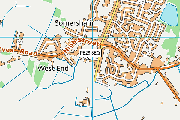 PE28 3EQ map - OS VectorMap District (Ordnance Survey) PE28 3EQ map - OS VectorMap District (Ordnance Survey)