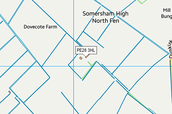 PE28 3HL map - OS VectorMap District (Ordnance Survey) PE28 3HL map - OS VectorMap District (Ordnance Survey)