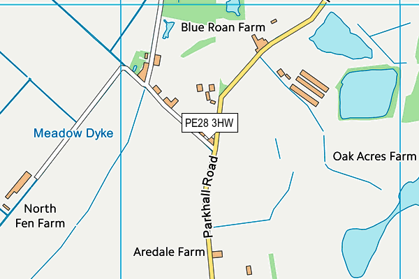PE28 3HW map - OS VectorMap District (Ordnance Survey) PE28 3HW map - OS VectorMap District (Ordnance Survey)