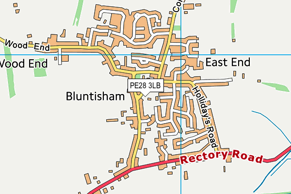 PE28 3LB map - OS VectorMap District (Ordnance Survey) PE28 3LB map - OS VectorMap District (Ordnance Survey)