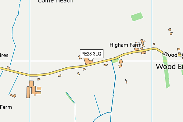 PE28 3LQ map - OS VectorMap District (Ordnance Survey) PE28 3LQ map - OS VectorMap District (Ordnance Survey)