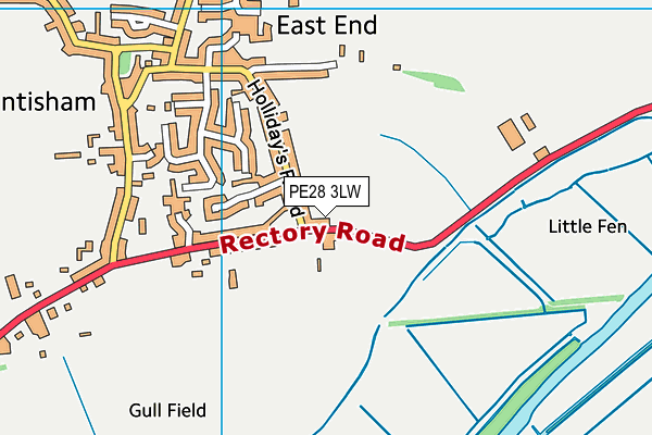 PE28 3LW map - OS VectorMap District (Ordnance Survey) PE28 3LW map - OS VectorMap District (Ordnance Survey)