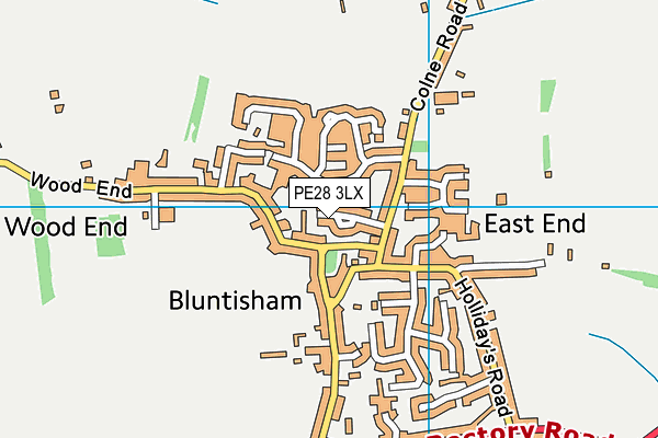 PE28 3LX map - OS VectorMap District (Ordnance Survey) PE28 3LX map - OS VectorMap District (Ordnance Survey)