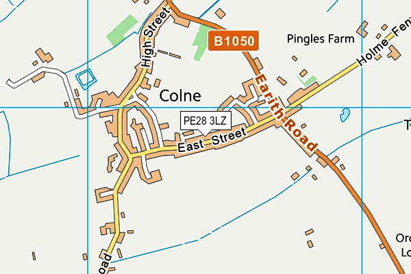 PE28 3LZ map - OS VectorMap District (Ordnance Survey) PE28 3LZ map - OS VectorMap District (Ordnance Survey)