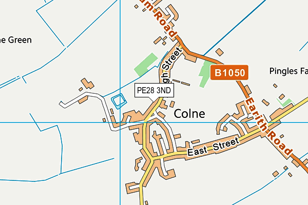 PE28 3ND map - OS VectorMap District (Ordnance Survey) PE28 3ND map - OS VectorMap District (Ordnance Survey)