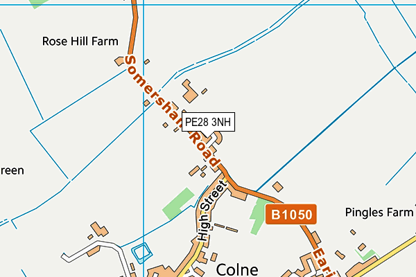 PE28 3NH map - OS VectorMap District (Ordnance Survey) PE28 3NH map - OS VectorMap District (Ordnance Survey)