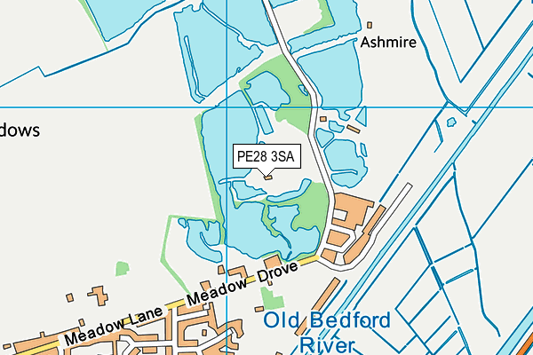 PE28 3SA map - OS VectorMap District (Ordnance Survey) PE28 3SA map - OS VectorMap District (Ordnance Survey)