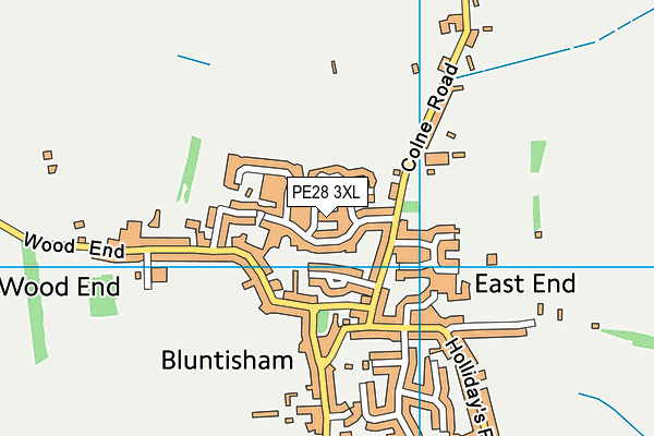 PE28 3XL map - OS VectorMap District (Ordnance Survey) PE28 3XL map - OS VectorMap District (Ordnance Survey)