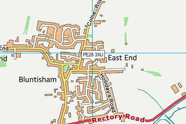 PE28 3XU map - OS VectorMap District (Ordnance Survey) PE28 3XU map - OS VectorMap District (Ordnance Survey)