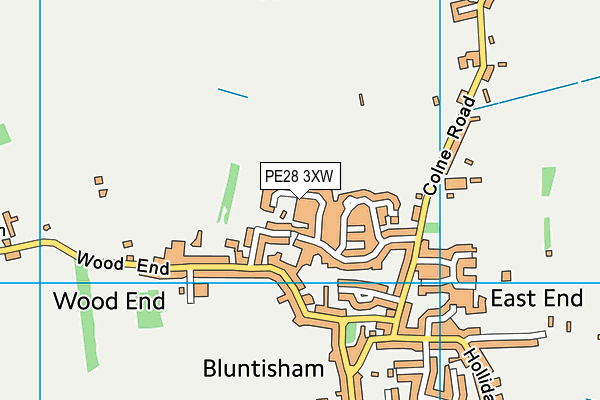 PE28 3XW map - OS VectorMap District (Ordnance Survey) PE28 3XW map - OS VectorMap District (Ordnance Survey)