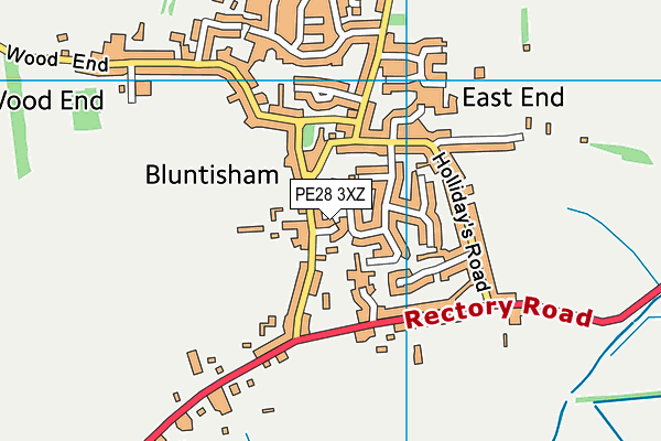 PE28 3XZ map - OS VectorMap District (Ordnance Survey) PE28 3XZ map - OS VectorMap District (Ordnance Survey)