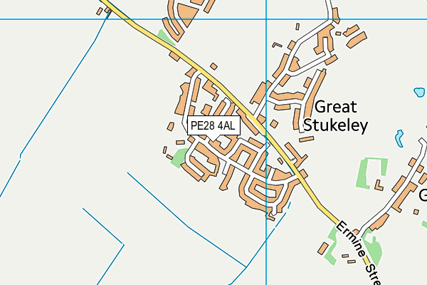 PE28 4AL map - OS VectorMap District (Ordnance Survey)
