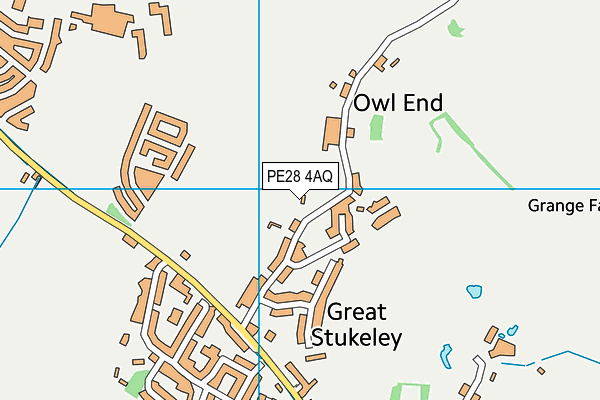 PE28 4AQ map - OS VectorMap District (Ordnance Survey)