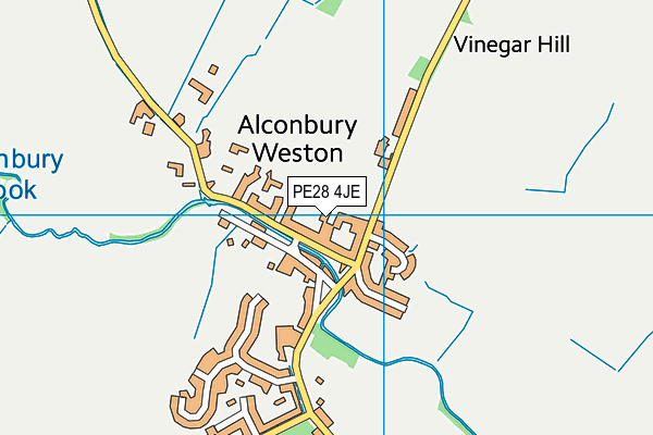 PE28 4JE map - OS VectorMap District (Ordnance Survey) PE28 4JE map - OS VectorMap District (Ordnance Survey)
