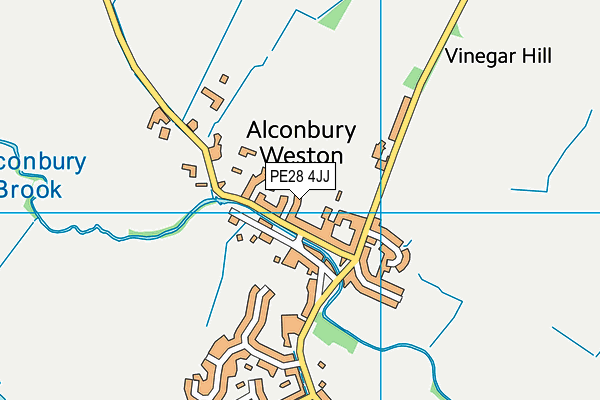 PE28 4JJ map - OS VectorMap District (Ordnance Survey) PE28 4JJ map - OS VectorMap District (Ordnance Survey)