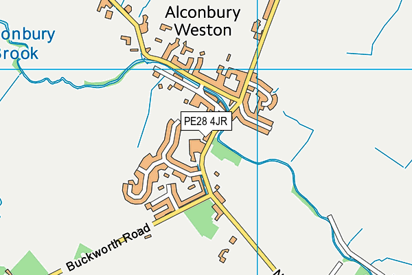 PE28 4JR map - OS VectorMap District (Ordnance Survey) PE28 4JR map - OS VectorMap District (Ordnance Survey)
