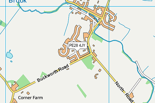 PE28 4JY map - OS VectorMap District (Ordnance Survey) PE28 4JY map - OS VectorMap District (Ordnance Survey)