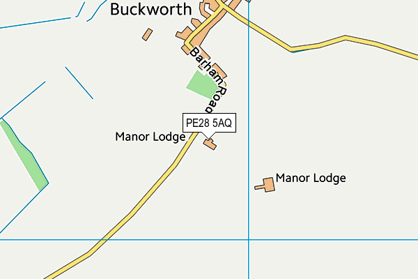 PE28 5AQ map - OS VectorMap District (Ordnance Survey) PE28 5AQ map - OS VectorMap District (Ordnance Survey)