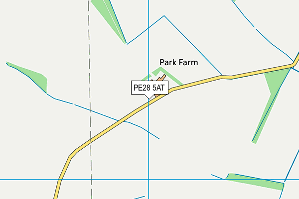 PE28 5AT map - OS VectorMap District (Ordnance Survey) PE28 5AT map - OS VectorMap District (Ordnance Survey)