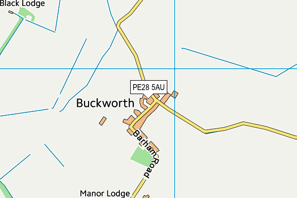 PE28 5AU map - OS VectorMap District (Ordnance Survey) PE28 5AU map - OS VectorMap District (Ordnance Survey)