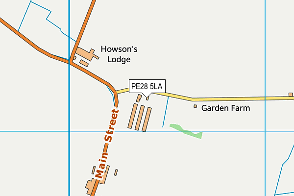 PE28 5LA map - OS VectorMap District (Ordnance Survey) PE28 5LA map - OS VectorMap District (Ordnance Survey)