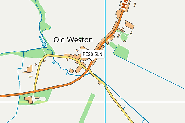 PE28 5LN map - OS VectorMap District (Ordnance Survey) PE28 5LN map - OS VectorMap District (Ordnance Survey)