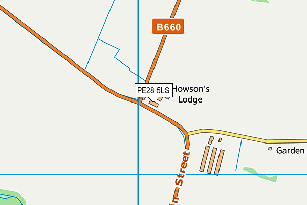 PE28 5LS map - OS VectorMap District (Ordnance Survey) PE28 5LS map - OS VectorMap District (Ordnance Survey)