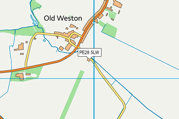 PE28 5LW map - OS VectorMap District (Ordnance Survey) PE28 5LW map - OS VectorMap District (Ordnance Survey)