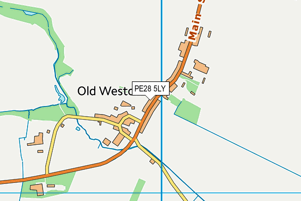 PE28 5LY map - OS VectorMap District (Ordnance Survey) PE28 5LY map - OS VectorMap District (Ordnance Survey)