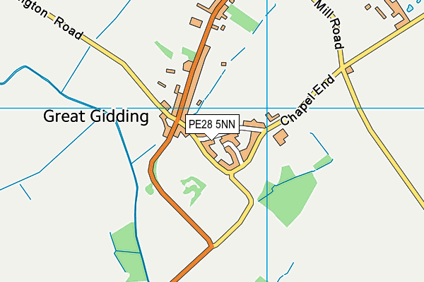 PE28 5NN map - OS VectorMap District (Ordnance Survey) PE28 5NN map - OS VectorMap District (Ordnance Survey)