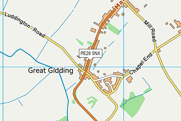 PE28 5NX map - OS VectorMap District (Ordnance Survey) PE28 5NX map - OS VectorMap District (Ordnance Survey)