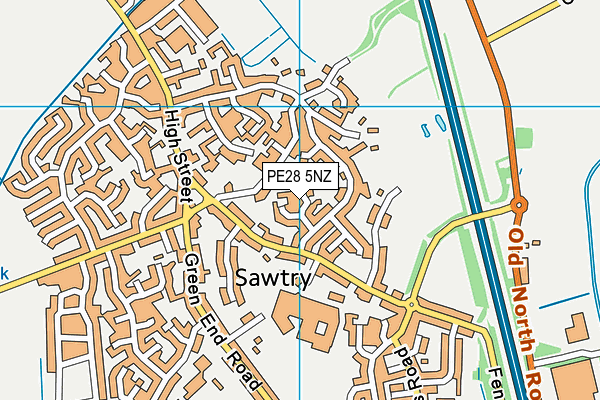 PE28 5NZ map - OS VectorMap District (Ordnance Survey) PE28 5NZ map - OS VectorMap District (Ordnance Survey)