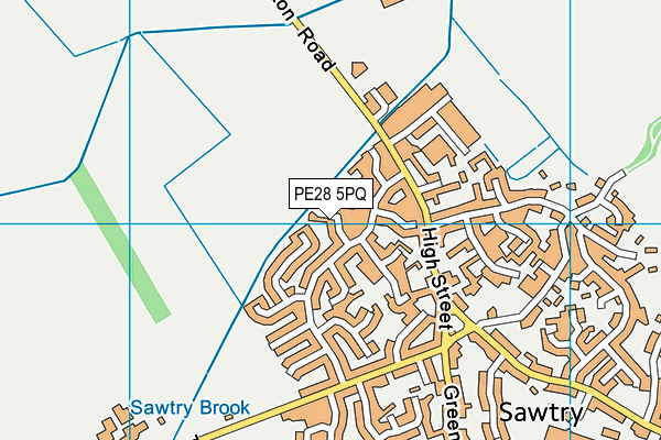 PE28 5PQ map - OS VectorMap District (Ordnance Survey) PE28 5PQ map - OS VectorMap District (Ordnance Survey)