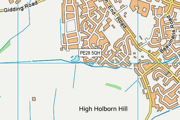 PE28 5QH map - OS VectorMap District (Ordnance Survey)
