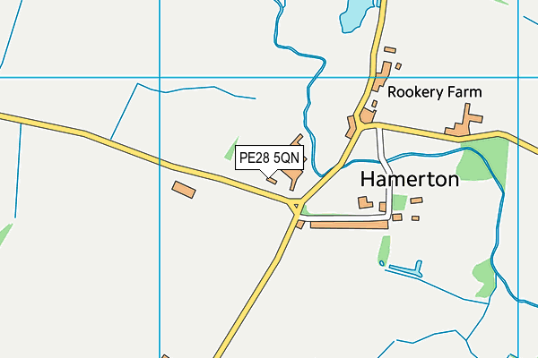 PE28 5QN map - OS VectorMap District (Ordnance Survey) PE28 5QN map - OS VectorMap District (Ordnance Survey)