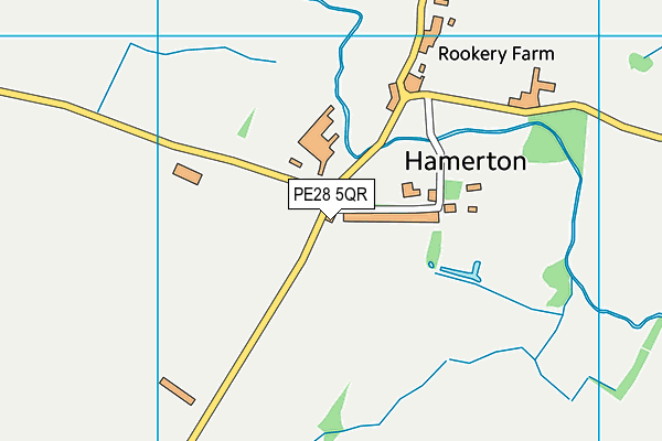 PE28 5QR map - OS VectorMap District (Ordnance Survey) PE28 5QR map - OS VectorMap District (Ordnance Survey)