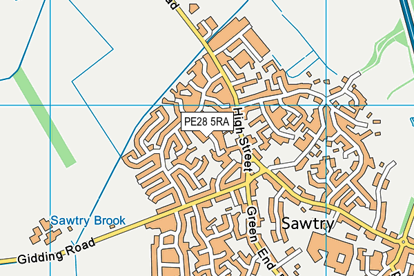 PE28 5RA map - OS VectorMap District (Ordnance Survey) PE28 5RA map - OS VectorMap District (Ordnance Survey)