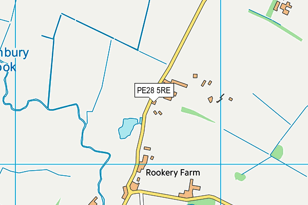 PE28 5RE map - OS VectorMap District (Ordnance Survey) PE28 5RE map - OS VectorMap District (Ordnance Survey)