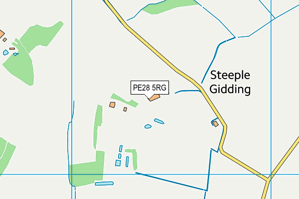 PE28 5RG map - OS VectorMap District (Ordnance Survey) PE28 5RG map - OS VectorMap District (Ordnance Survey)